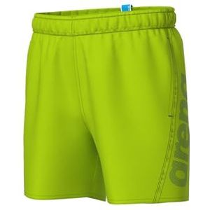 arena Fundamentals Logo Jr Boxer R Zwembroek voor jongens, Artic Lime-Mangrove, 14-15 Jaar