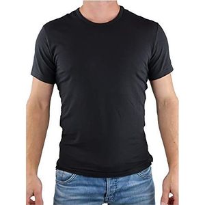 Calvin Klein Heren T-shirts Korte Mouw Crew Neck Ronde Hals, zwart, M