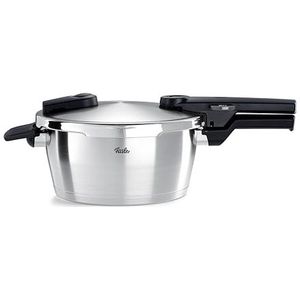 Fissler Vitaquick Premium/kleine snelkookpan (2,5 L, Ø 18 cm) roestvrijstalen stoompan, 2 gaarstanden, Made in Germany - inductie