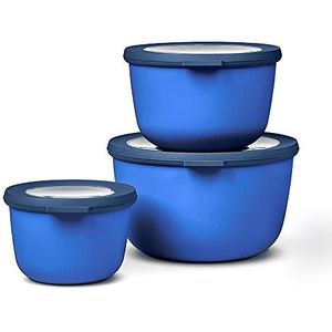 Mepal - Multikom Cirqula vershouddoos set - 500 + 1000 + 2000 ml - Rond - Vivid blue