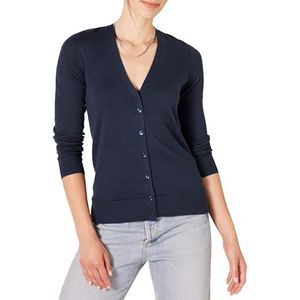 Amazon Essentials Dames lichtgewicht V-hals vest trui (verkrijgbaar in grote maten), marineblauw, 2X