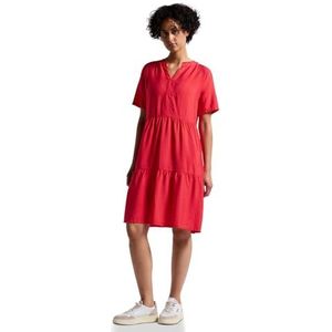 Jurk - Effen - Viscose - Knielengte - Halve Mouw - Losse Pasvorm