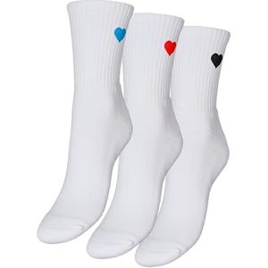 Vero Moda Vmmel Detail Socks Noos 3-pack, wit (snow white), One size