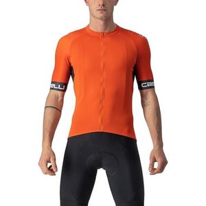 CASTELLI 4522025-656 Entrata VI Jersey heren T-shirt Fiery Red/Dark Gray-Ivory L