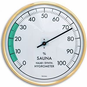 TFA Dostmann Analoge sauna-hygrometer, luchtvochtigheid, hittebestendig, ideaal voor de sauna.