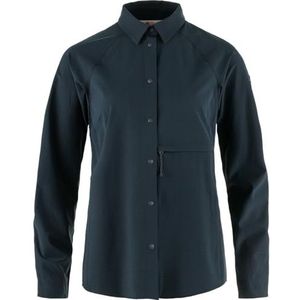 Fjallraven 14600151-555 Abisko Trekking Shirt W Shirt Dames Dark Navy Maat XXS, Donkere marine, XXS