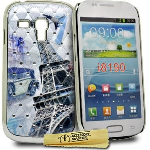 Accessoire Master Case voor Samsung Galaxy S3 Mini i8190 Eiffeltoren en Bloemenontwerp