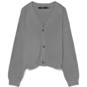 VERO MODA - VMSABA - Gebreid Vest - Grijs Gemêleerd