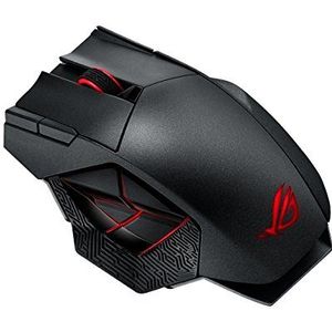 ASUS ROG Spatha RF Wireless + USB Laser 8000 DPI muis (links, laser, RF draadloos + USB, 8000 DPI, 178,5 g, zwart)