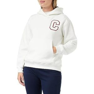 Champion Sweatshirt met capuchon voor dames, vuilwit college, L