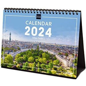 Finocam - Kalender met afbeeldingen bureauformaat 2024 januari 2024 - december 2024 (12 maanden) Parks internationaal