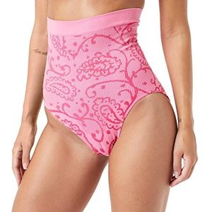 belly cloud Dames korsetslip allover Paisley, roze (Hot Pink 522), 46