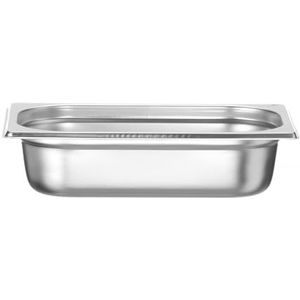 HENDI Gastronorm container, temperatuurbestendig van -40° tot 300°C, geschikt voor ovens, bain marie, koelkasten en vriezers, chafing dishes, 7.8L, GN 1/3, 325x176x(H)200mm, roestvast staal