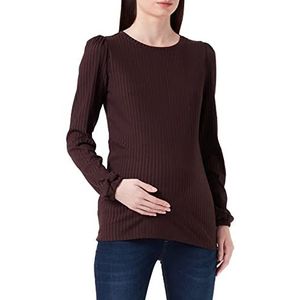 Supermom Dames Top Clio Long Sleeve T-Shirt, Seal Brown-N013, XXS