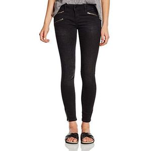 Cross Jeans dames super skinny jeans Giselle 7/8, zwart (Coal Low Washed 010), 31W x 32L
