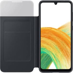 Samsung S View Wallet Cover EF-EA336 voor de Galaxy A33 5G | Flip Cover, telefoonhoes, schokbestendig, beschermhoes, zwart - 6,4 inch