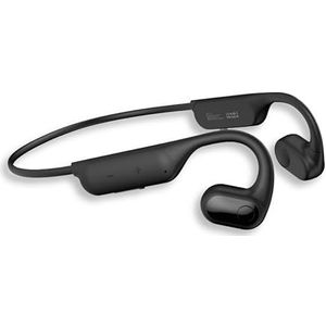 DCU Tecnologic Bluetooth-hoofdtelefoon, luchtvaart, multipoint-verbinding, directioneel geluid, met USB-C-oplaadkabel, kleur: zwart