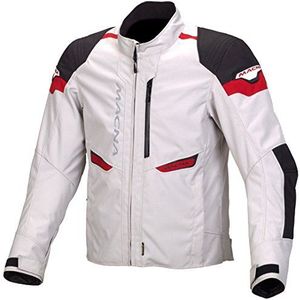 Macna Traction textieljas L wit/rood/zwart