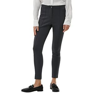 s.Oliver BLACK LABEL Dames Skinny: leggings van imitatieleer, grijs, 48