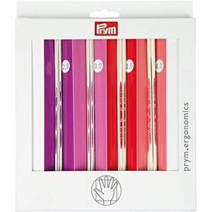 Prym - Prym Ergonomics (20 cm, 2,5-4 mm) dubbele puntige naaldset - 1 Stuk