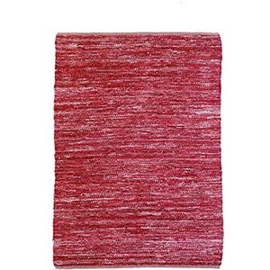 Gevlochten tapijt, 160 cm x 230 cm, burgundy