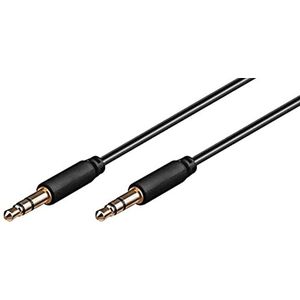 1 m kabel voor iPhone 11 Pro Max auto muziek dual jack stekker 3,5 mm zwart
