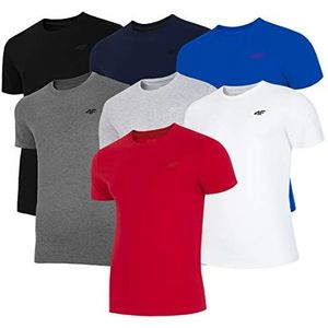 4F Heren Nosh4-tsm003 27m T-shirt, lichtgrijs, XL