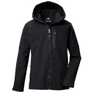 killtec - KOW 226 - Softshell Jack - Zwart - Voor Jongens - Met Capuchon