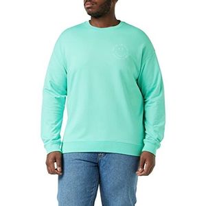 United Colors of Benetton Sweatshirt met capuchon voor heren, turquoise 6l4, M