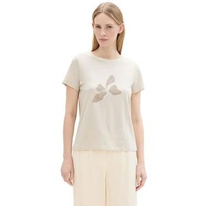 TOM TAILOR T-shirt voor dames, 12365 - Dusty Beige, XXL