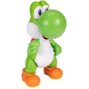 Super Mario Yoshi Let's Go-figuur met 13 gewrichtspunten. Speelgoed speelt meer dan 20 karakteristieke zinnen en geluiden van videogames, geweldig speelgoed voor kinderen vanaf 3 jaar