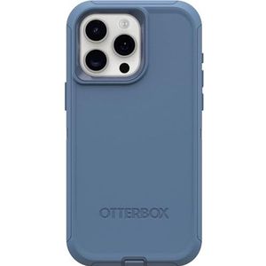OtterBox iPhone 15 Pro MAX (Only) Defender Series Case - BABY BLUE JEANS (blauw), schermloos, robuust en duurzaam, met poortbescherming, inclusief holster clip standaard