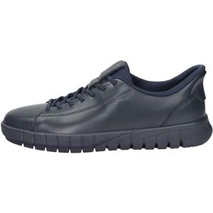 Geox - Flextride Plus - Slip-in Sneakers - Blauw - Leer