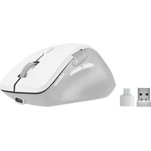 Speedlink - Libera Silent Mouse - Bluetooth-muis - Wit - Oplaadbare Batterij - Ergonomisch