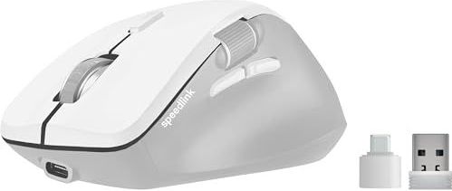 Speedlink - Libera Silent Mouse - Bluetooth-muis - Wit - Oplaadbare Batterij - Ergonomisch