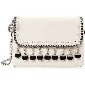 NAEMI Dames handtas tas clutch, WOLLWIT, wolwit, Eén Maat