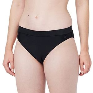 4F Bikini Bottom F021 Color Deep Black, maat XS, Diepzwart, XS