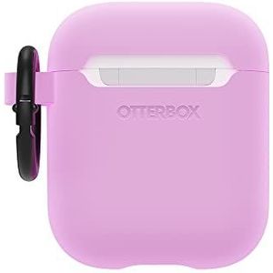 OtterBox Soft Touch-koptelefoonhoes voor AirPods (1e Gen 2016 / 2e Gen 2019), schokbestendig, valbestendig, ultradun, kras- en krasbeschermhoes voor Apple AirPods, inclusief karabijnhaak, Purper