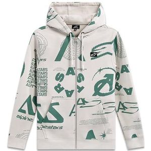 Alpinestars Determinant Hoody voor heren, fleece, sweatshirt met capuchon, wit, XXL