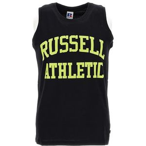 RUSSELL ATHLETIC Iconic Singlet T-shirt met korte mouwen, Zwart, L