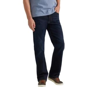 Wrangler Authentics Klassieke jeans met comfortabele taille voor heren, Donkere haven, 40W / 32L