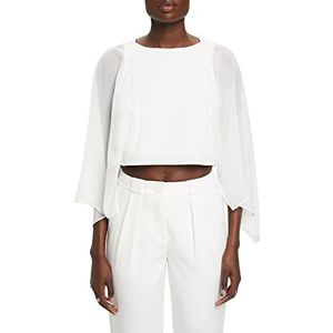 ESPRIT Collection Chiffon-cardigan in sjaaldesign, off-white, L