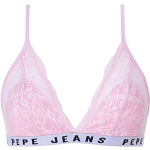 Pepe Jeans Dames Allover C kanten beha, roze, XS, roze, XS