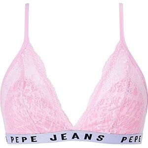 Pepe Jeans Dames Allover C kanten beha, roze, XS, roze, XS