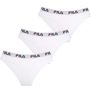 Fila Damesslips, katoen, damesondergoed, comfortabel en zacht (3 stuks), maat L, Wh, L