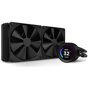 NZXT Kraken Elite 280 - AIO CPU Liquid Cooler - 280mm - 6 cm LCD-display - 2 F140P Ventilatoren