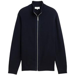 TOM TAILOR Gebreide herenjas, 10668 - Sky Captain Blue, XS