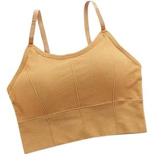 Meisjes - Katoenen Sportbeha - Geel - Zonder Beugel - Comfortabel