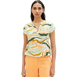 TOM TAILOR Dames blouse 1035245, 31122 - Colorful Wavy Design, 38