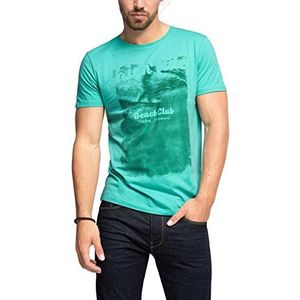 ESPRIT Heren T-shirt, groen (aqua green 380), 3XL